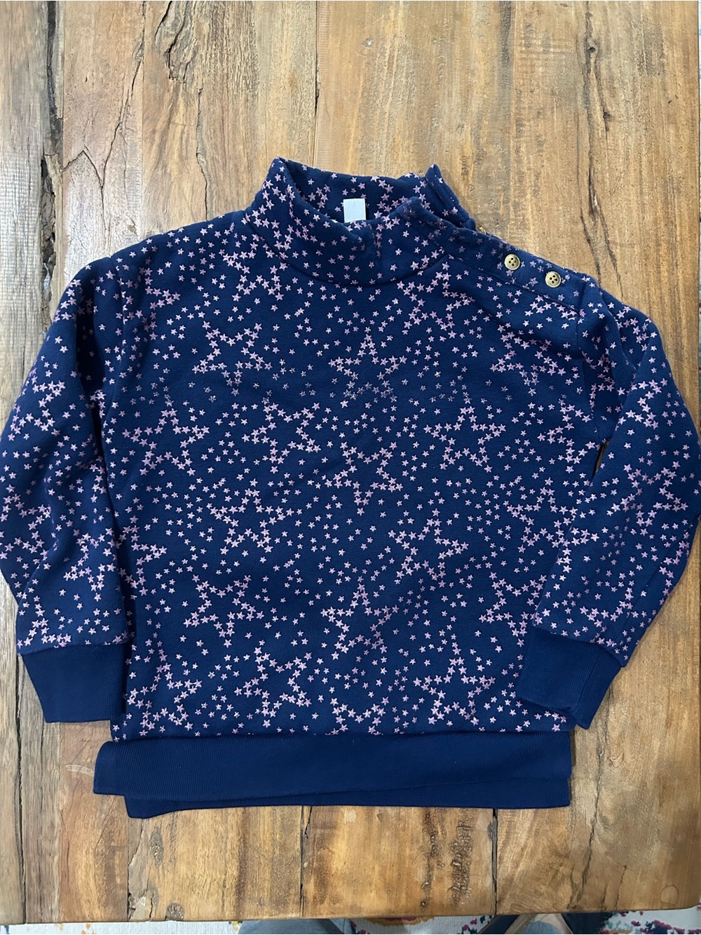 Glittery star sweatshirt